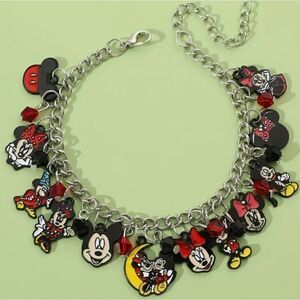 Disney Mickey & Minnie Mouse Charm Bracelet
